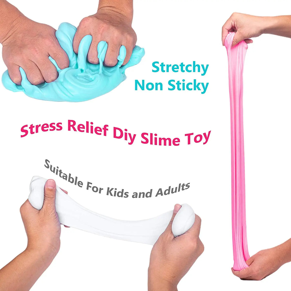 Butter Slimes Soft Slime Toys Slime Set with 4-Pack Safe Color Toys Super Soft and Non-Stick DIY Surprise Slimes