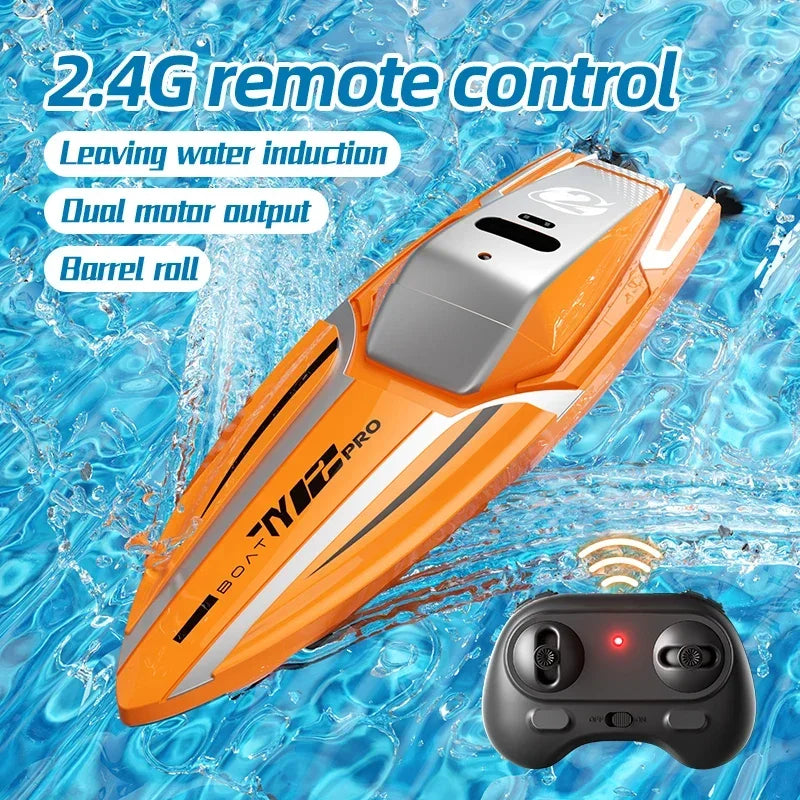 Mini RC Boat High Speed Ship 2.4G Remote Control Toy Rc Speedship With Rechargeable Battery Fast Toy for Boy Children Toys GiftS