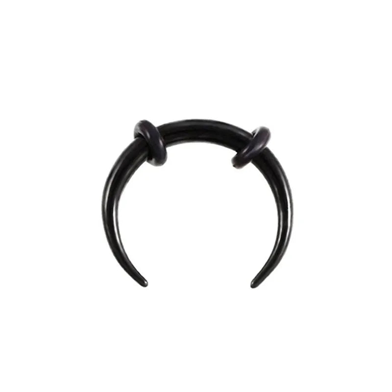Women Fake Piercing Nose Ring Hoop Septum Piercing Nose Clip Rock HipHoop Stainless Steel Magnet Fashion Body Jewelry Wholesale