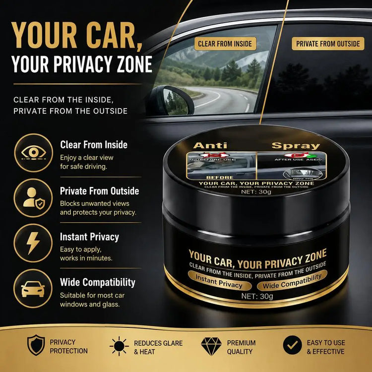 Professional Auto Glass Anti-Peep Cleaning Paste Deep Clean Stain Dust One-Way Privacy Vision All Glass Surfaces Adaptable