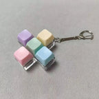 1/4/5/9 Button Keyboard Fidget Clicker Mechanical Keyboard Fidget Keychain For Gifts To Pass The Boring Time (Without LED Light)