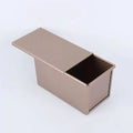 1Pcs Rectangle Loaf Pan with Lid Non Stick Bakeware for Baking Bread Carbon Steel Corrugated Toast Box with Lid Bread Mould