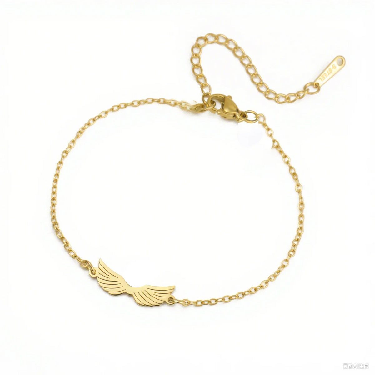 Lucktune Angel Wing Pendant Bracelet for Women Stainless Steel Beads Chain Bracelet Fashion Kpop 2025 New Jewelry Wedding Gift