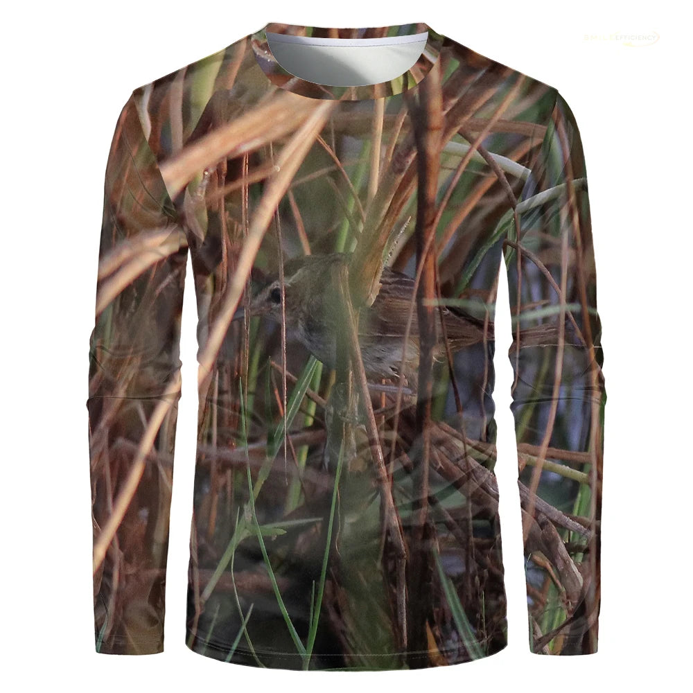 Summer Men's T-Shirt Camouflage Hunting T Shirt 3D Print Men's Clothing Long Sleeve Tops Man T Shirt Casual Clothes Men T-Shirt