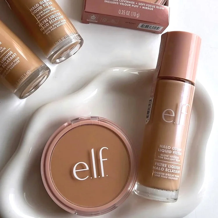 Halo Glow Liquid Filter Glow Booster for Radiant All Skin Types 31.5ml E.l.f. Multifunctional Efficient Full Coverage Concealer