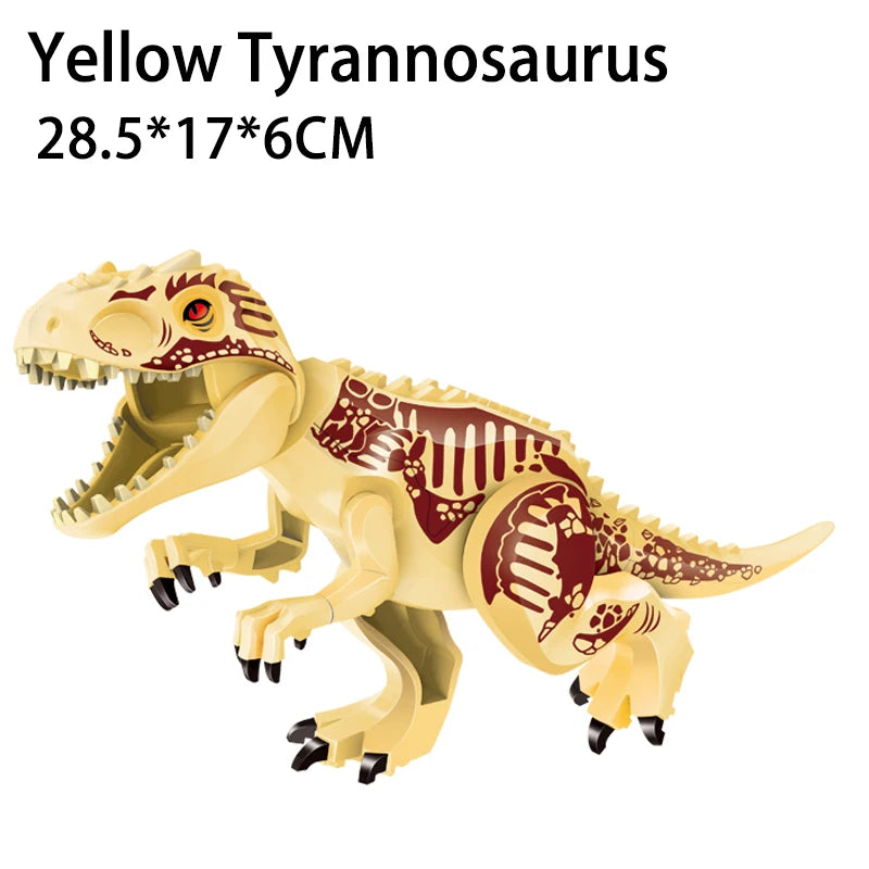 Jurassic Dinosaurs Building Blocks Indominus Rex DIY Big Size Tyrannosaurus Action Figure Models Children Toys Animals Gifts