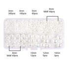 About 800pcs ABS Pearl Set Box Beads DIY Handmade Earrings, Bracelets, Necklaces, Mobile Phone Chains and Decorations