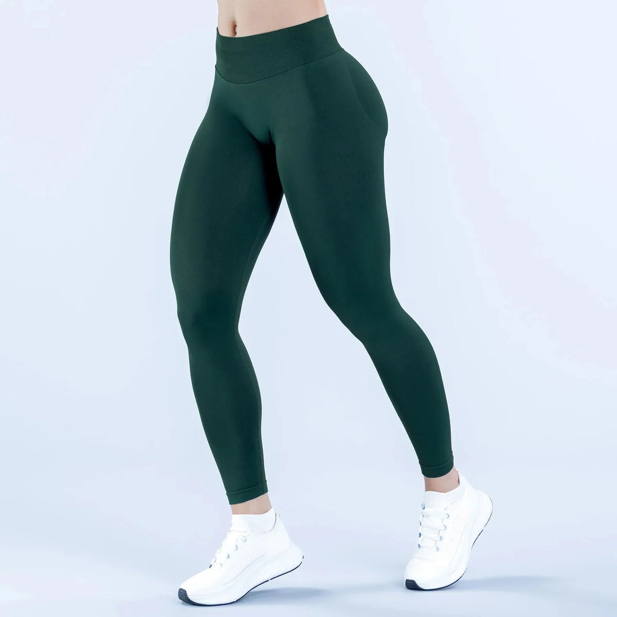 DFXEN Logo Women High Waisted Seamless Yoga Leggings Tummy Control Scrunch Butt Gym Fitness Workout Running Sports Pants