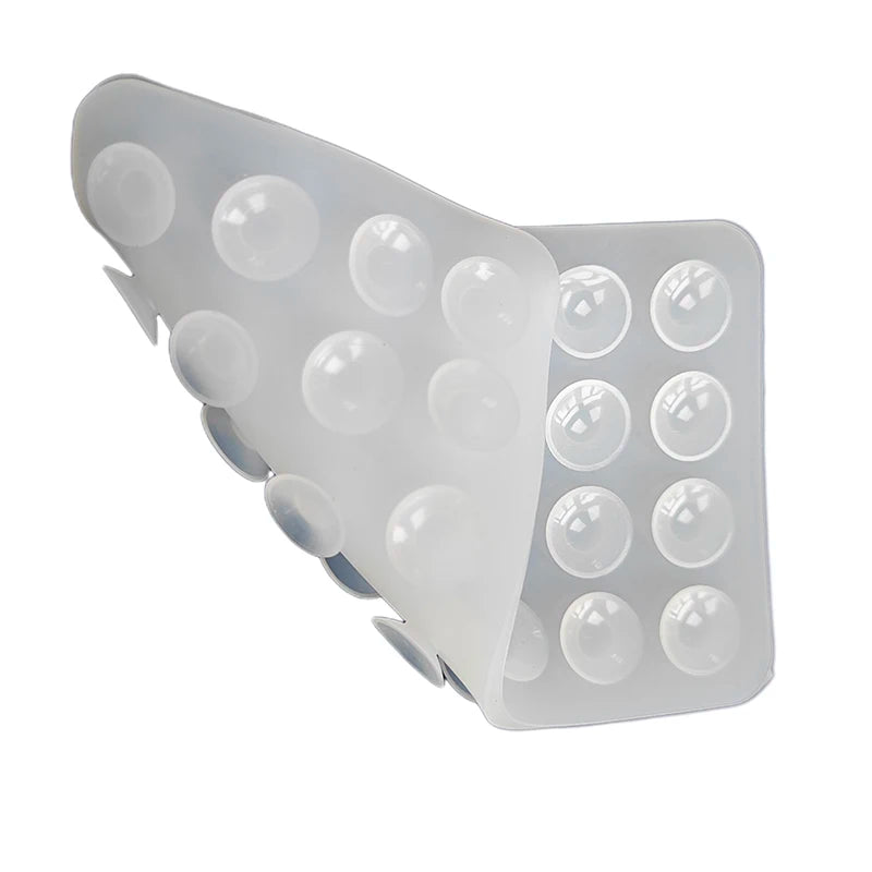 Silicone Mobile Phone Fixing Suction Cup Double Sided Fixed Pad Car Mounted Bracket Phone Case Universal Anti Slip Suction Cup
