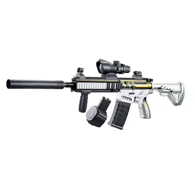 M416 Classic Manual Pull-Up Mode Gel Ball Toy Gun with Elastic Gel for Boys Outdoor Toy Holiday Gift Christmas