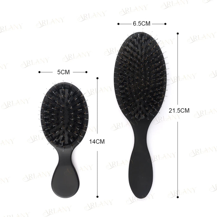 ARLANY Matte Boar Bristle Hair Brush Kit Nylon Teeth Hair Extension Brush Women Cushion Brush Hair Styling Smoothing Detangling