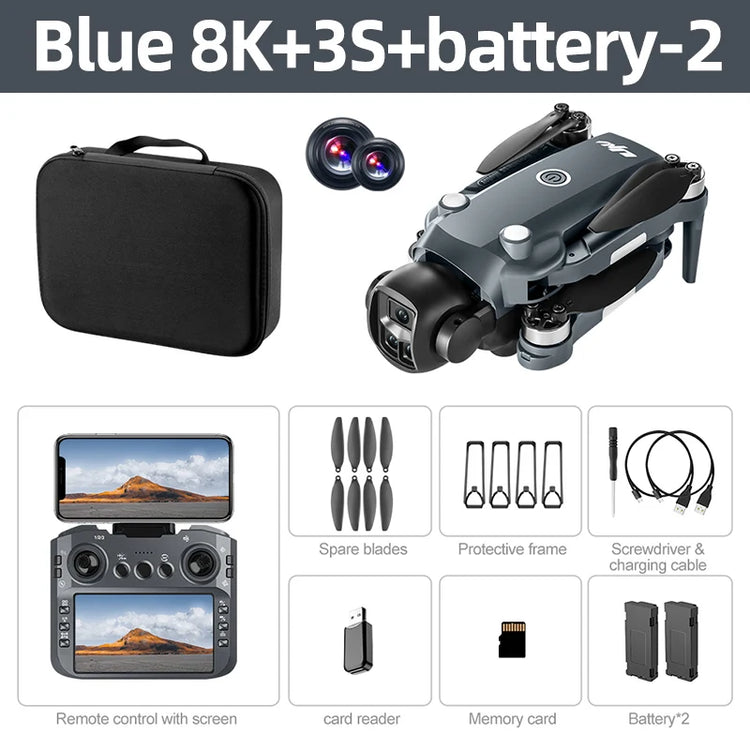Original V988 Dron 4K Professional 8K HD Dual Camera 5G WIFI Brushless Motor FPV Quadcopter Foldable Aerial Photography Drone