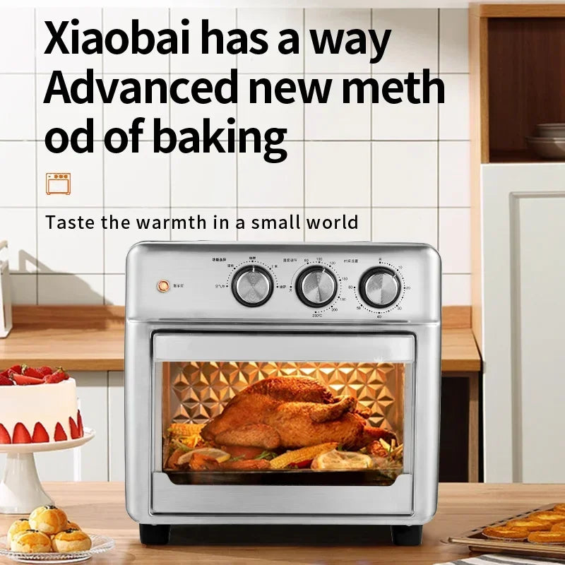 Smart air fryer oven 26L 13L Large Capacity Electric Air Fryers Visible Window Household Kitchen Deep Fryer without Oil EU 220V