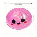 Halloween Dumpling Squeeze Squishy Toy Dumpling Slow Rising Squeeze Stress Relief Sensory Toy Soft Kawaii Halloween Fidget Toy