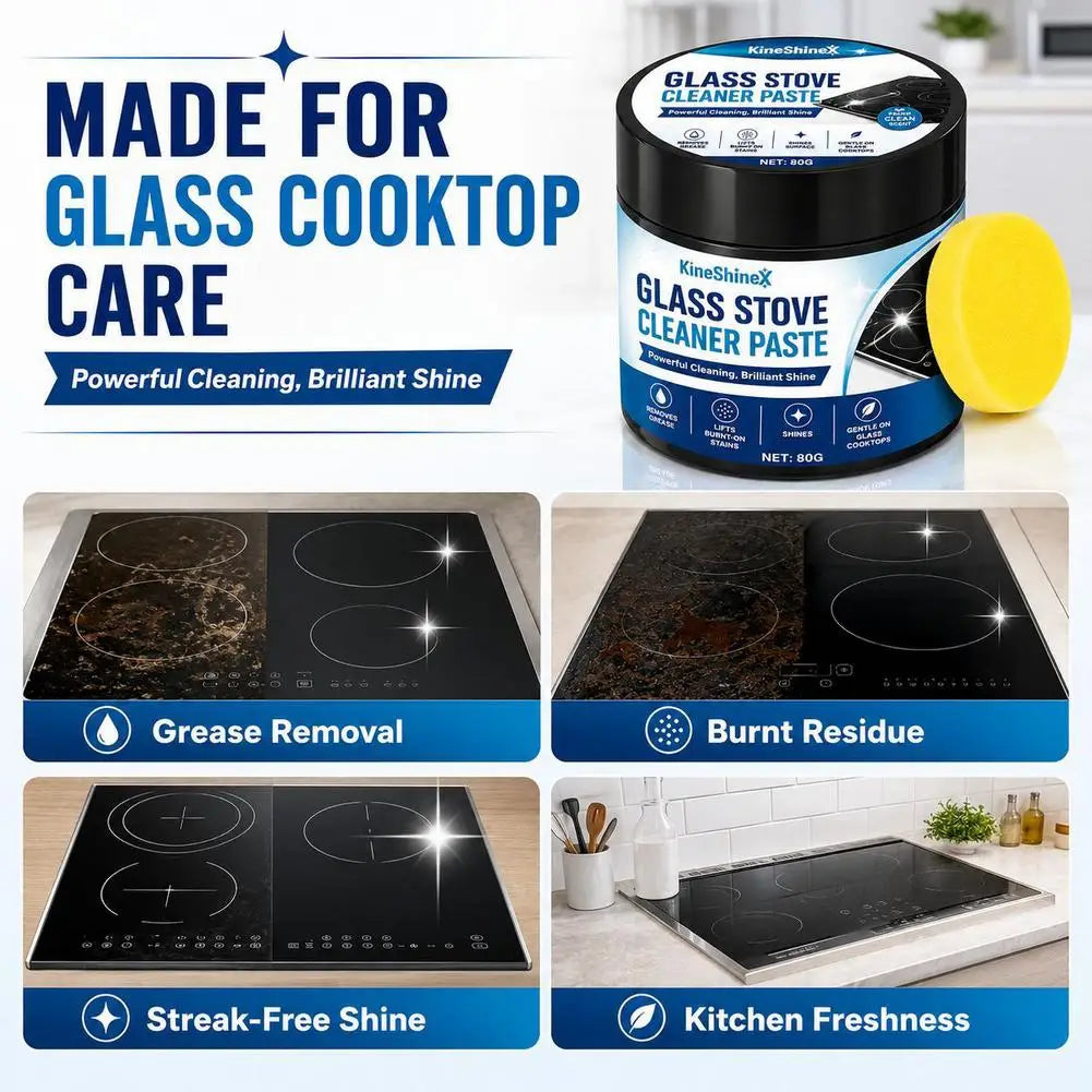 Heavy Duty Stove Oven Cleaner Paste Kitchen Cleaner Concentrated Oil Stain Remover for Range Hood Stove Cookware Cleaning Agent