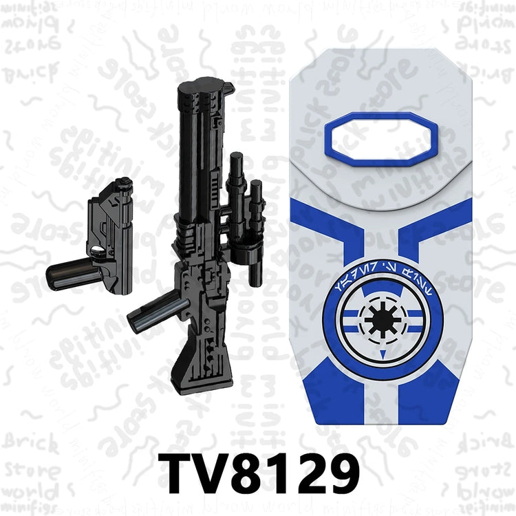 TV6117 TV6118 TV6119 Space War Action Figure Accessories Building Blocks Gift Toys For Children Adult Brick TV6116 TV6115 TV6114