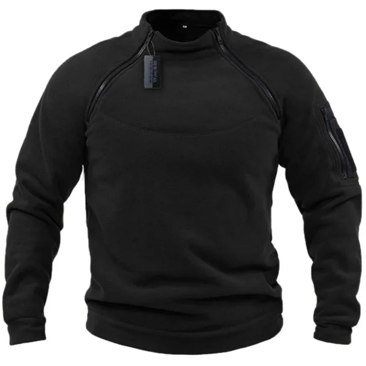 Men's US Tactical Outdoor Jacket Hunting Clothes Warm Side Zippers Fleece Pullover Man Windproof Autumn Coat Underwear