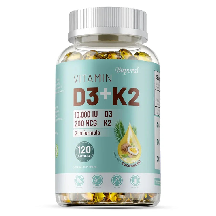 VITAMIN D3&K2 - Nerve, Muscle, Heart, Bone and Dental Health, Immune System Health