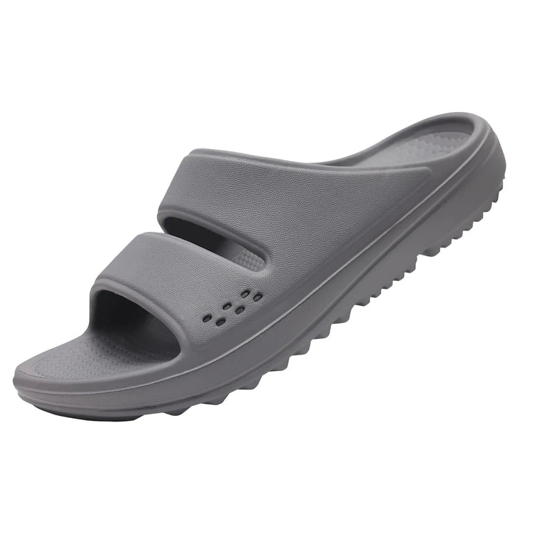 Kidmi Women Flat Sandals Women Slippers Outdoor Non-slip House Slippers Unisex Beach Slides Orthopedic Breath Soft Slippers