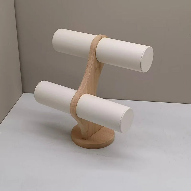 1-3 Tier Wooden High-end Jewelry Display Rack Ring Storage Tray Necklace Bracelet Display Props Jewelry Display Tools