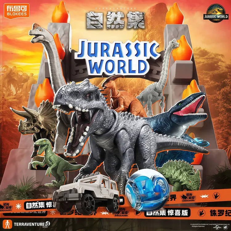 BLOKEES Jurassic World V02 V03 V04 Mosasauridae Jurassic Park Dinosaurs Tyrannosaurs Action Figure Assembled Toys  Birthday Gift