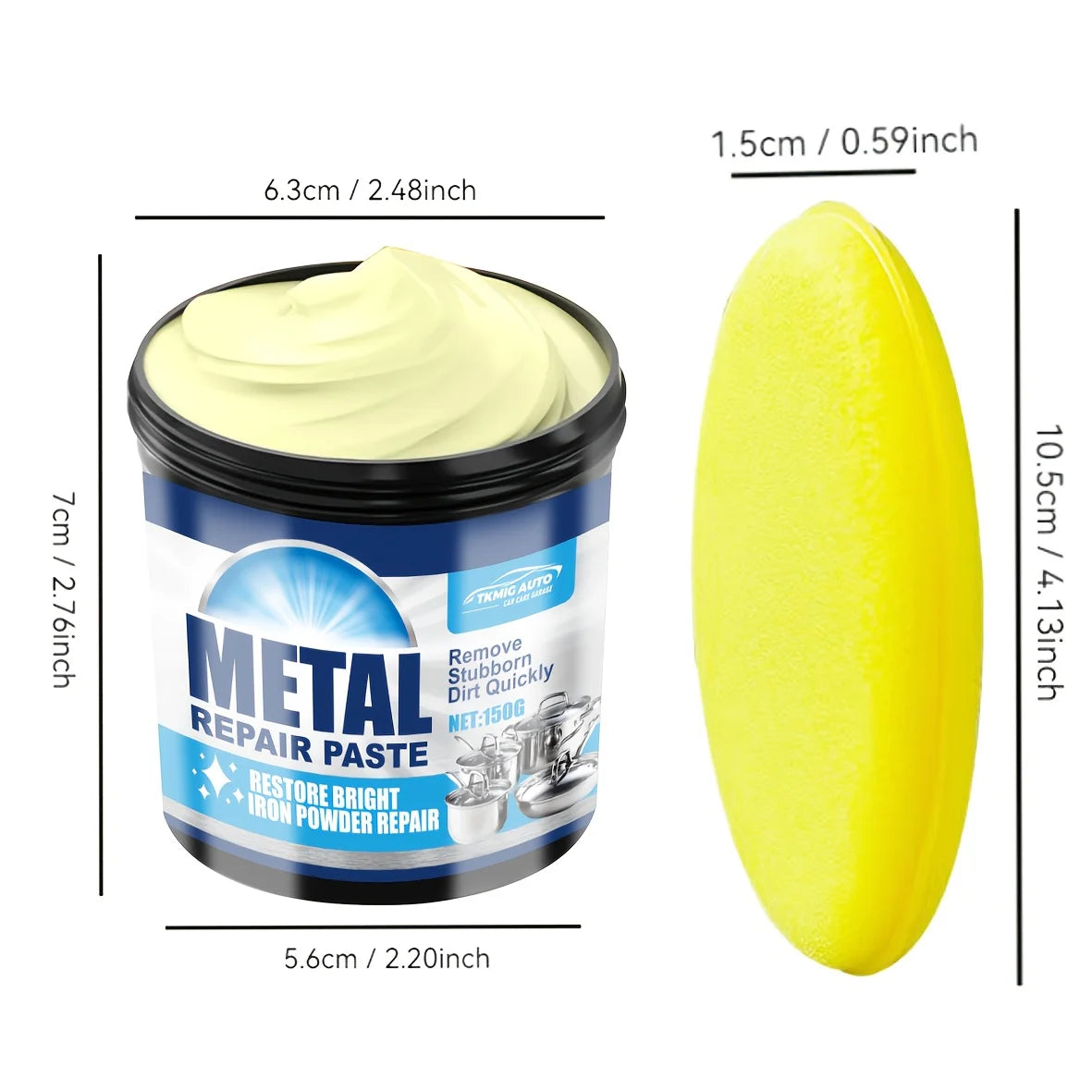 Heavy Oil Cleaning Cream Cookware Remover Pot Bottom Scale Polishing Oven Grease Dirt Cleaning Kitchen Cleaning Paste 150g
