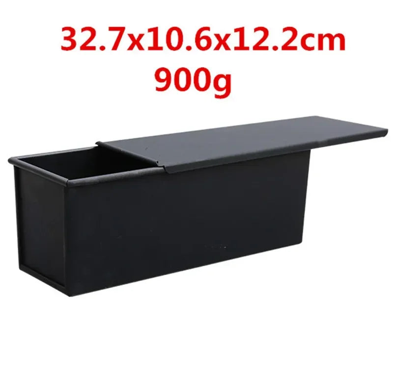 Square toast Bread Baking Tray Cake box Mold with Lid Aluminum Alloy Non-stick Pan Mini Baking Tray Baking Box Diy Cake Bakeware