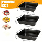 Carbon Steel Nonstick Roasting Pan Rectangular Baking Tray Loaf Toast Bread Cake Bakeware DIY Pastry Pan Dish Kitchen Utensils