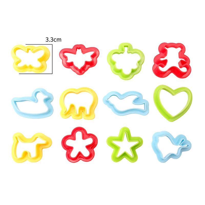 Creative 3D Plasticine Mold Modeling Clay Accessories DIY Play Dough Noodle Tool Kit Plastic Set Knife Mold Kids Educational Toy