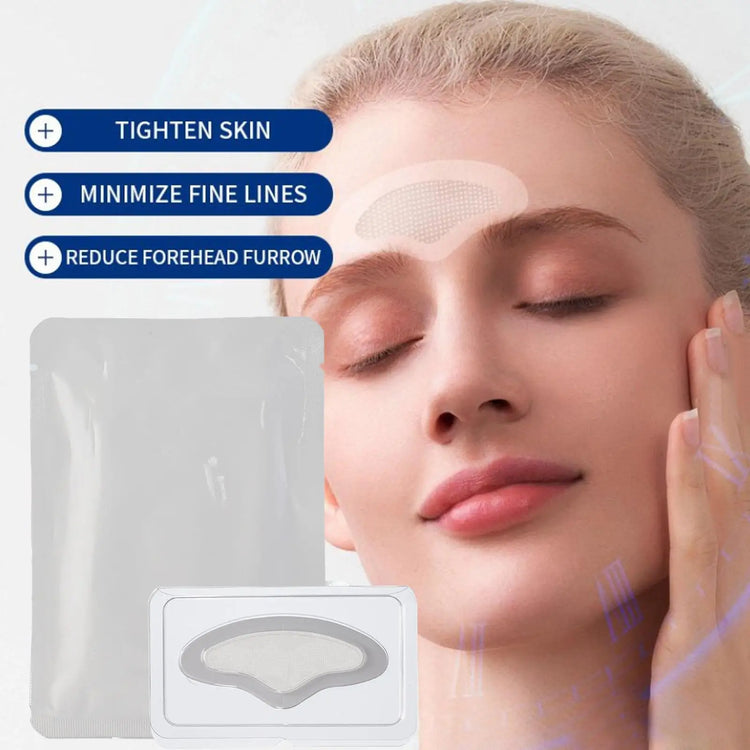 Hyaluronic Acid Microneedle Mask Anti Wrinkle Forehead Patches Frown Lines Treatment Stickers Anti-Aging Forehead Firming Mask
