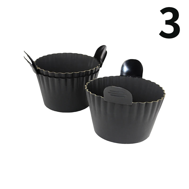 Dishwasher Safe Air Fryer Silicone Egg Cups Silicone Egg Cooker Mold Reusable Egg & Cake Baking Cups Safe Ramekins Muffin Liners