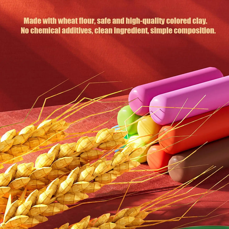 Chinese Kitchen Modeling Clay for Kids DIY Art Pretend Food Sculpting Kit for Boys Girls Birthday Party Holiday Craft Activities