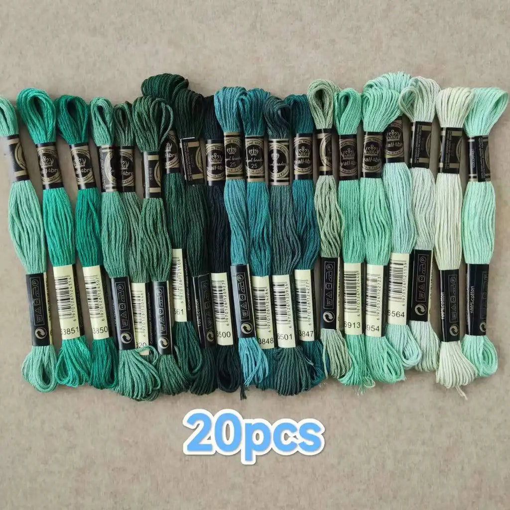 100% Cotton High Quality Cross Stitch Floss Embroidery Thread  Cross Stitch Embroidery Hand Knitting Sewing Weaving 8m 447 Color