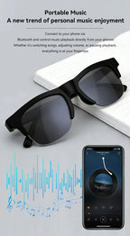 Lenovo 8K 1800MP AI Smart Glasses Hands-Free Calling AI Translation AI Chat Logging Music Playback Men Women Smart Sunglasses