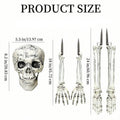 Halloween Skeleton Stake Decorations, Realistic Skeleton Arm Leg Bones, Spooky Yard Garden Halloween Decoration