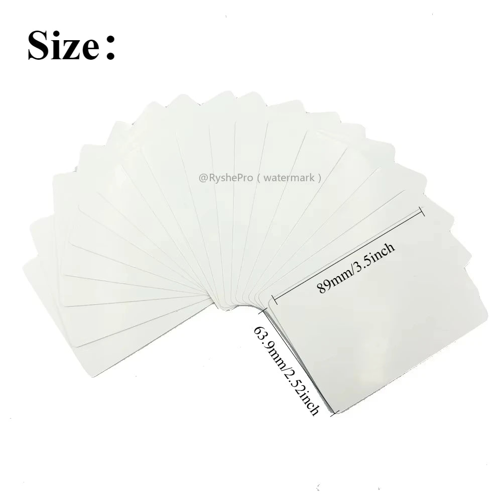 Blank Playing Cards 54PCS Two-sided White Blank Index Flash Cards To Write on Printable Study Learning DIY Gift Game Cards