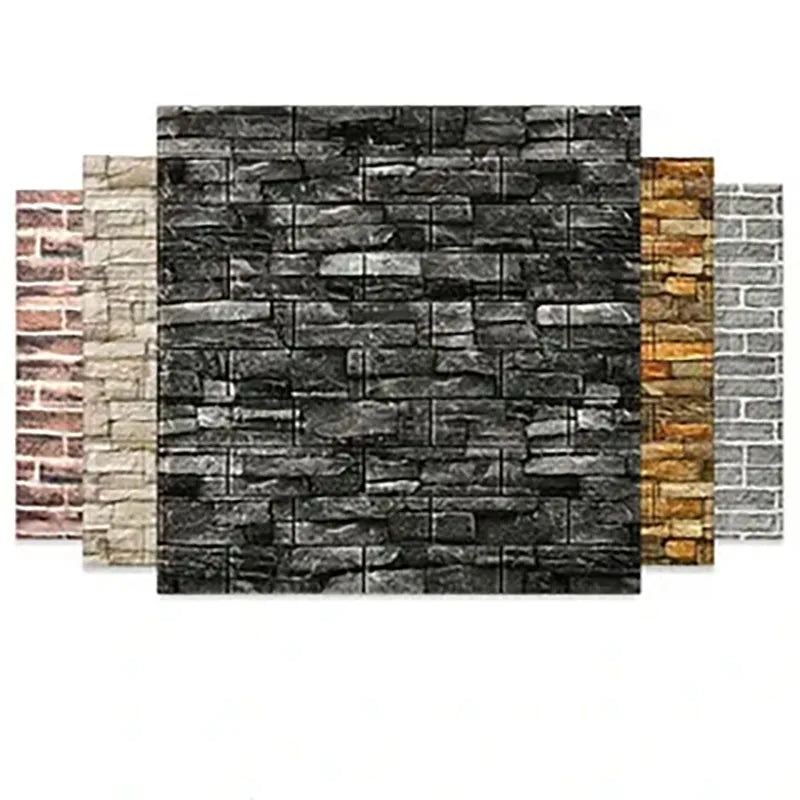 Decorative Waterproof and Moisture-Proof Self-Adhesive Wallpaper Retro Style Home Decor Bedroom Living Room Background Wall