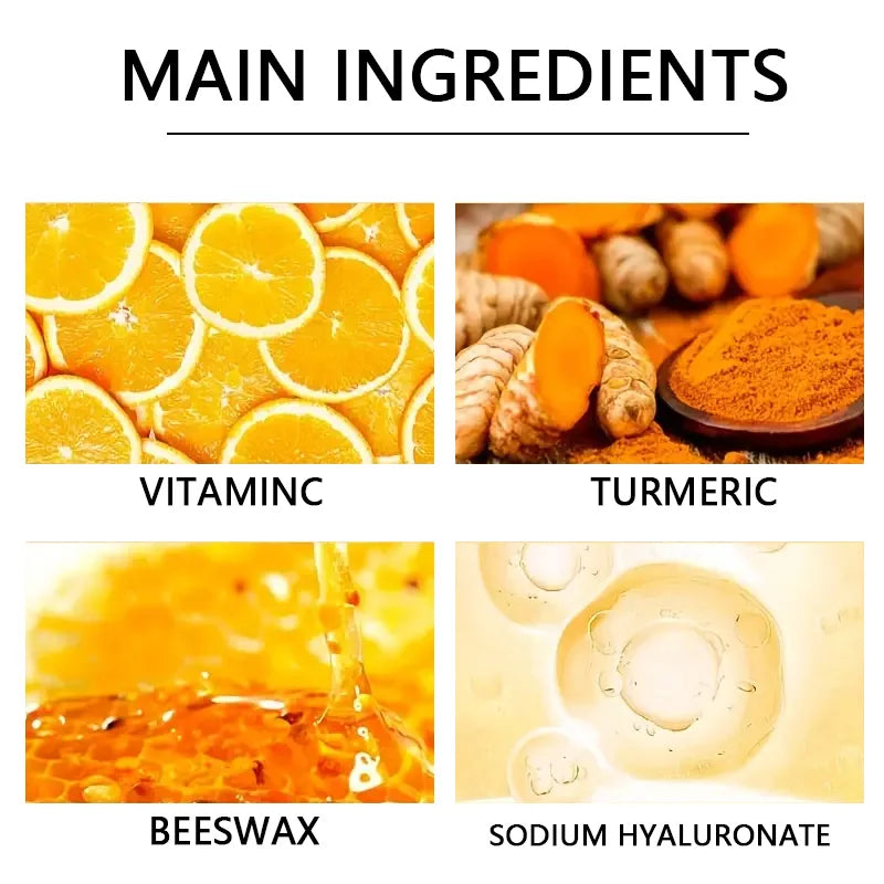 Vitamin C and Turmeric Hand Wax Mask for Hands and Feet, Smoothing Skin, Gently Cleansing Hand Mask, Illuminating Hand Skin
