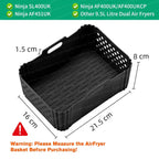 Air Fryer Mold for Ninja Double Stack XL SL400 SL401 AF400 Reusable Silicone Baking Tray for 7.6L-9.5L Deep Fryer Accessories