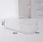 Acrylic Transparent Desktop Organizer Box Cosmetics Plastic Dormitory Household Facial Mask Skin Refrigerated