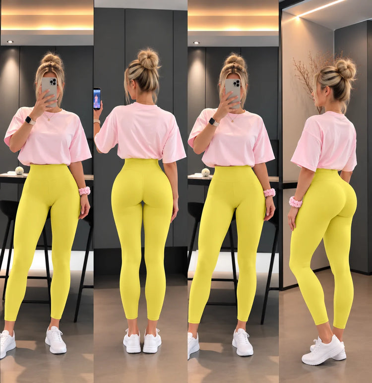 DFXEN Logo Women High Waisted Seamless Yoga Leggings Tummy Control Scrunch Butt Gym Fitness Workout Running Sports Pants