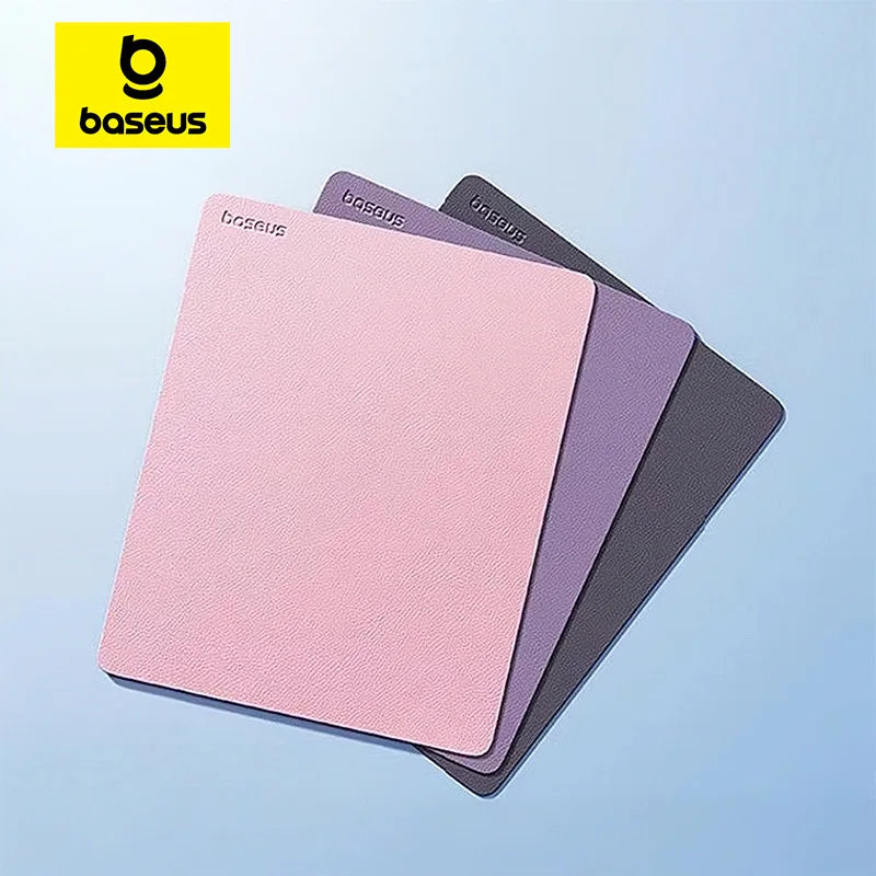 Baseus Mouse Pad PU Leather 26*21cm Waterproof Mousepad Non-Slip Desk Mat PC Gamer Desktop Computer Accessories Mice Mouse Pads