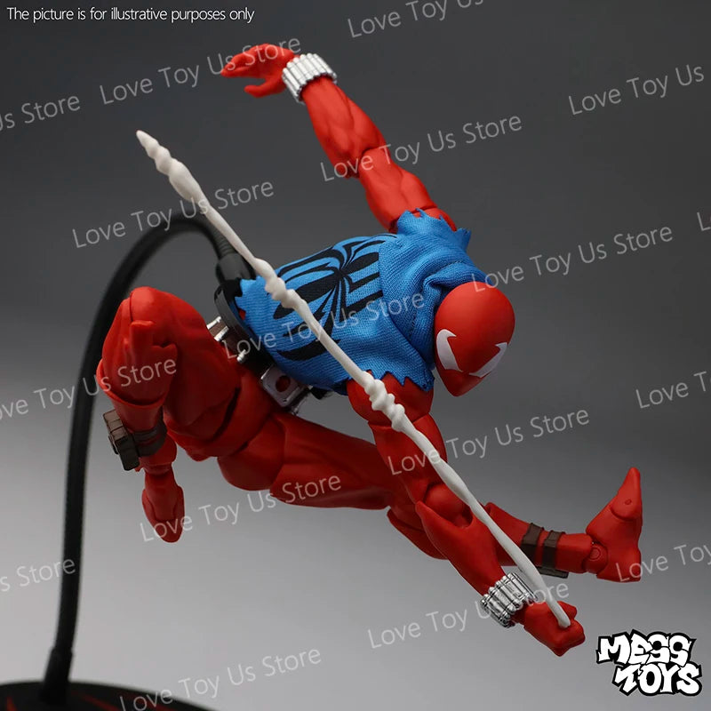 Original Mess Toys Scarlet Hero Scarlet Spiderman Messtoys Spider Man Anime Action Figure Figurine Statue Model Gifts Toys