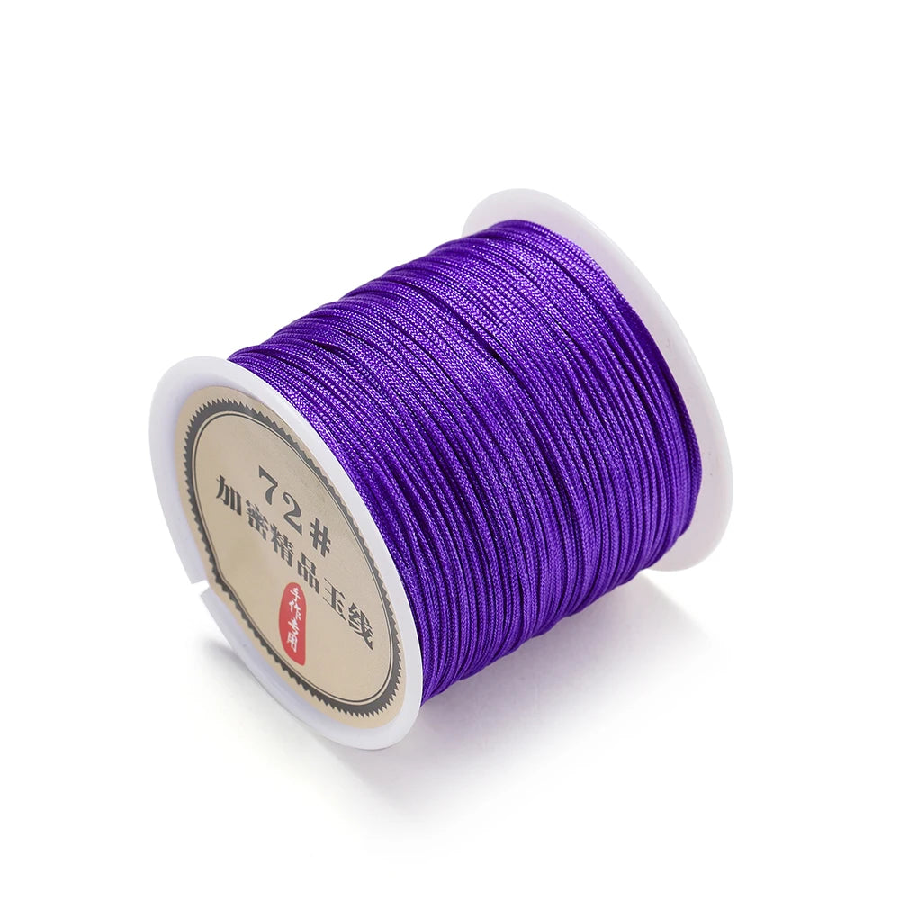 10/50M 0.8mm Nylon Thread Cord Macrame Rope Bracelet Braided String For DIY Tassels Beading String Jewelry Making Accessories