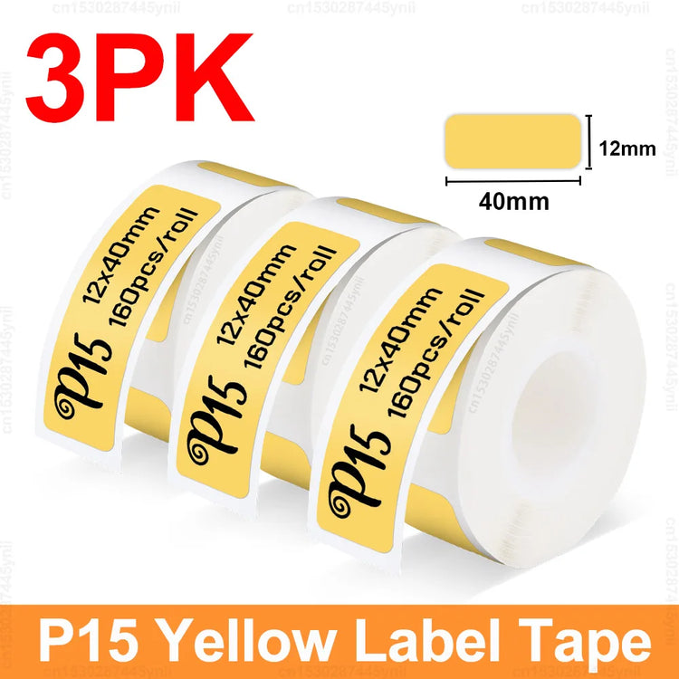 P15 Thermal Label Printer Similar as D11 D110 D101 Marklife P15 Mini Label Maker Handheld Label Machine with Adhesive Label Tape