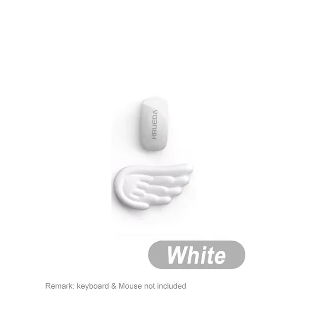 Angel Wing Wrist Rest Set of 2, Cloud Keyboard Mouse Wrist Support Ergonomic Memory Foam Cushion Hand Support Computer Palm Rest