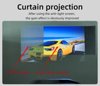 LEJIADA New 16:9 Anti-Light Easy Installation Free Projector Screen Metal Grey Portable ±30° Wide Viewing Angle Home 60-133 Inch