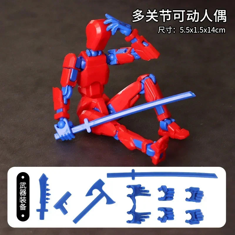 13 Action Figure Titan Multi-Jointed Movable Shapeshift Robot T13 Action Mannequin Character And Dog Figure Toys Gifts
