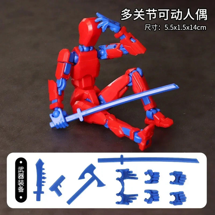 13 Action Figure Titan Multi-Jointed Movable Shapeshift Robot T13 Action Mannequin Character And Dog Figure Toys Gifts