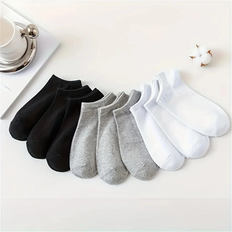 5/10-Pack Unisex Comfort-Fit Ankle Socks for All, Breathable & Lightweight - Ideal for Sports & Daily Wear